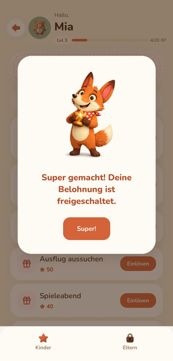 Belohnungen, die ihr festlegt
